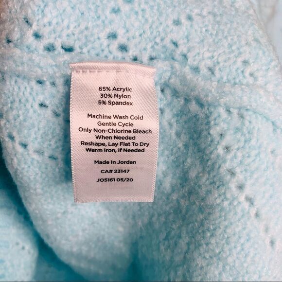 Talbots Petite Light Blue Crew Neck Sweater sz M - Picture 8 of 10